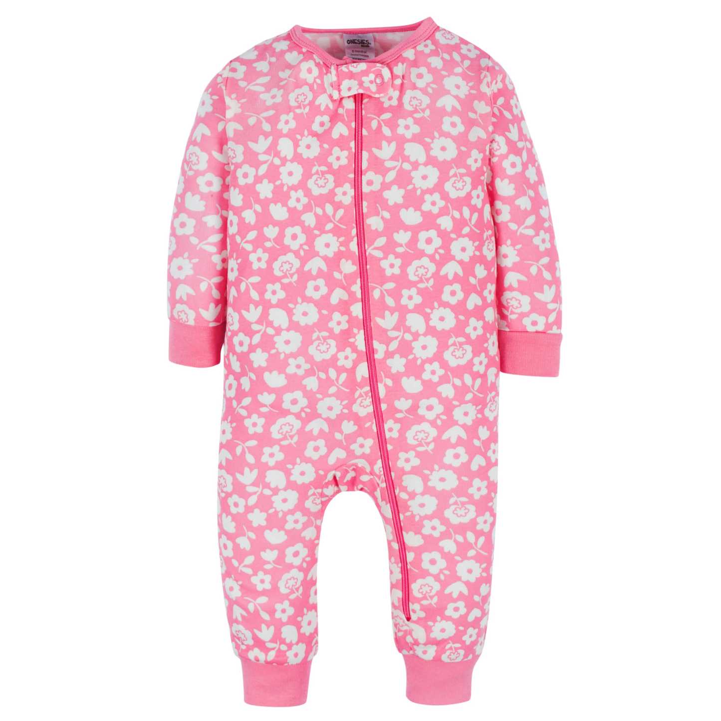 3-Pack Baby & Toddler Girls Floral Fox Snug Fit Footless Pajamas