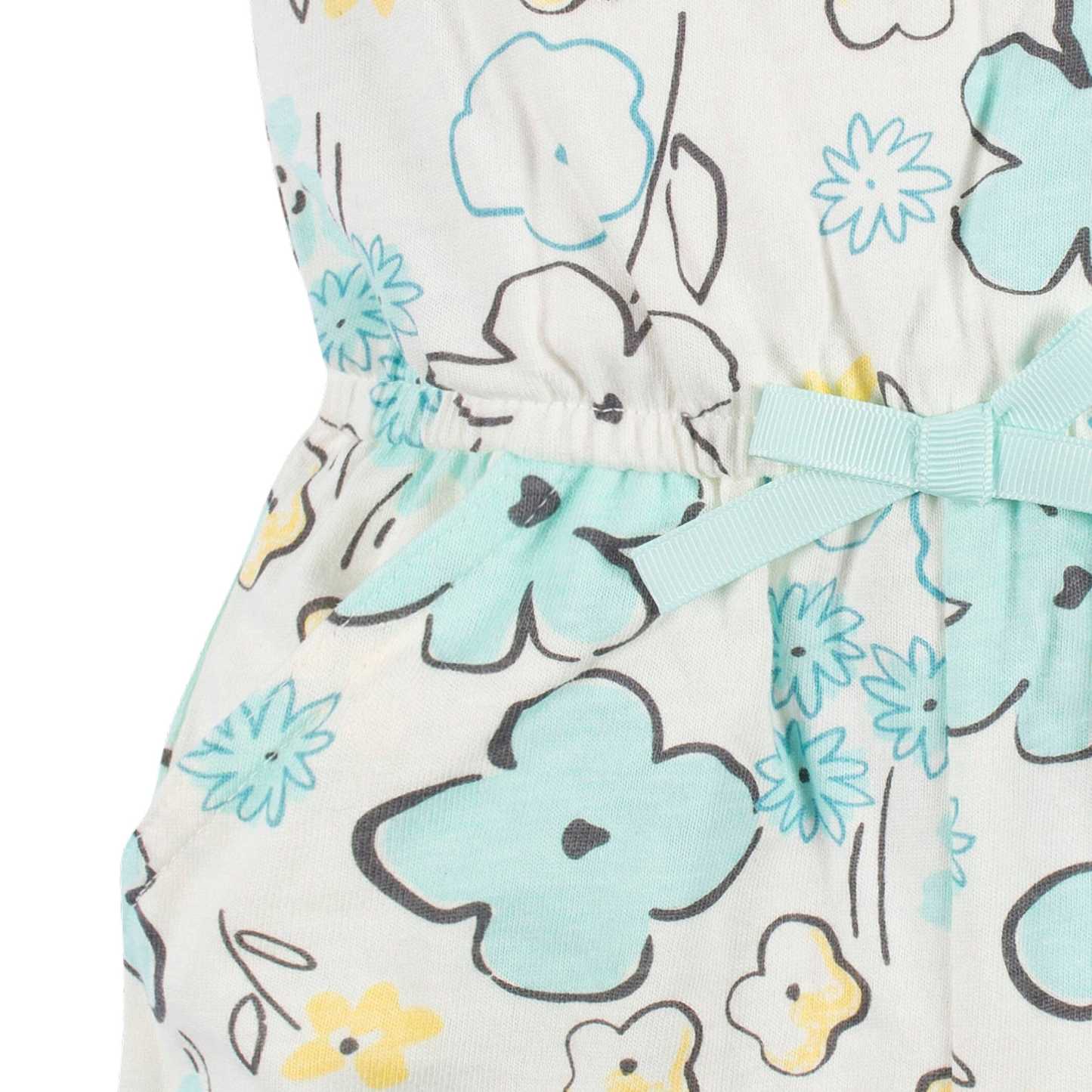 2-Pack Baby & Toddler Girls Bee Petals Tank Rompers