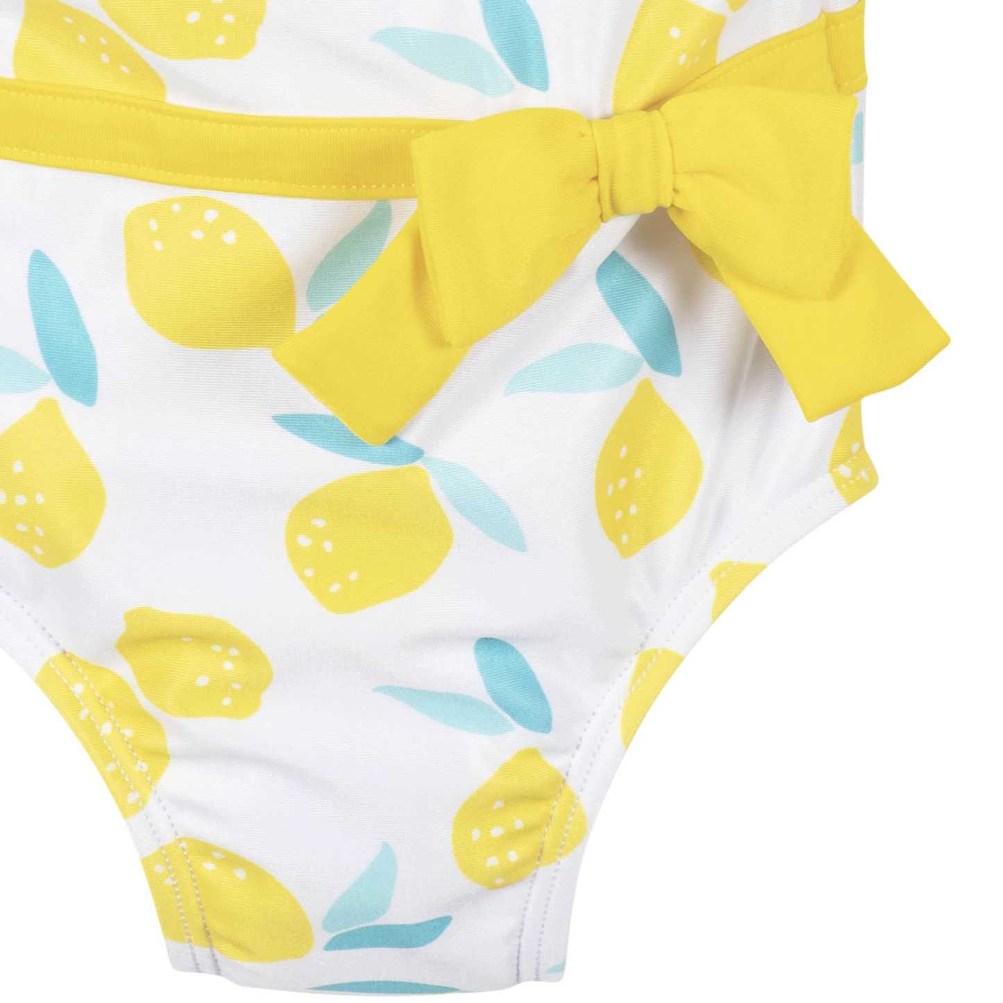 Baby & Toddler Girls Lemon Squeeze One-Piece Swimsuit With Ruffle