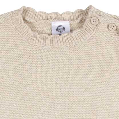 Baby Girls Deer Sweater Knit Romper