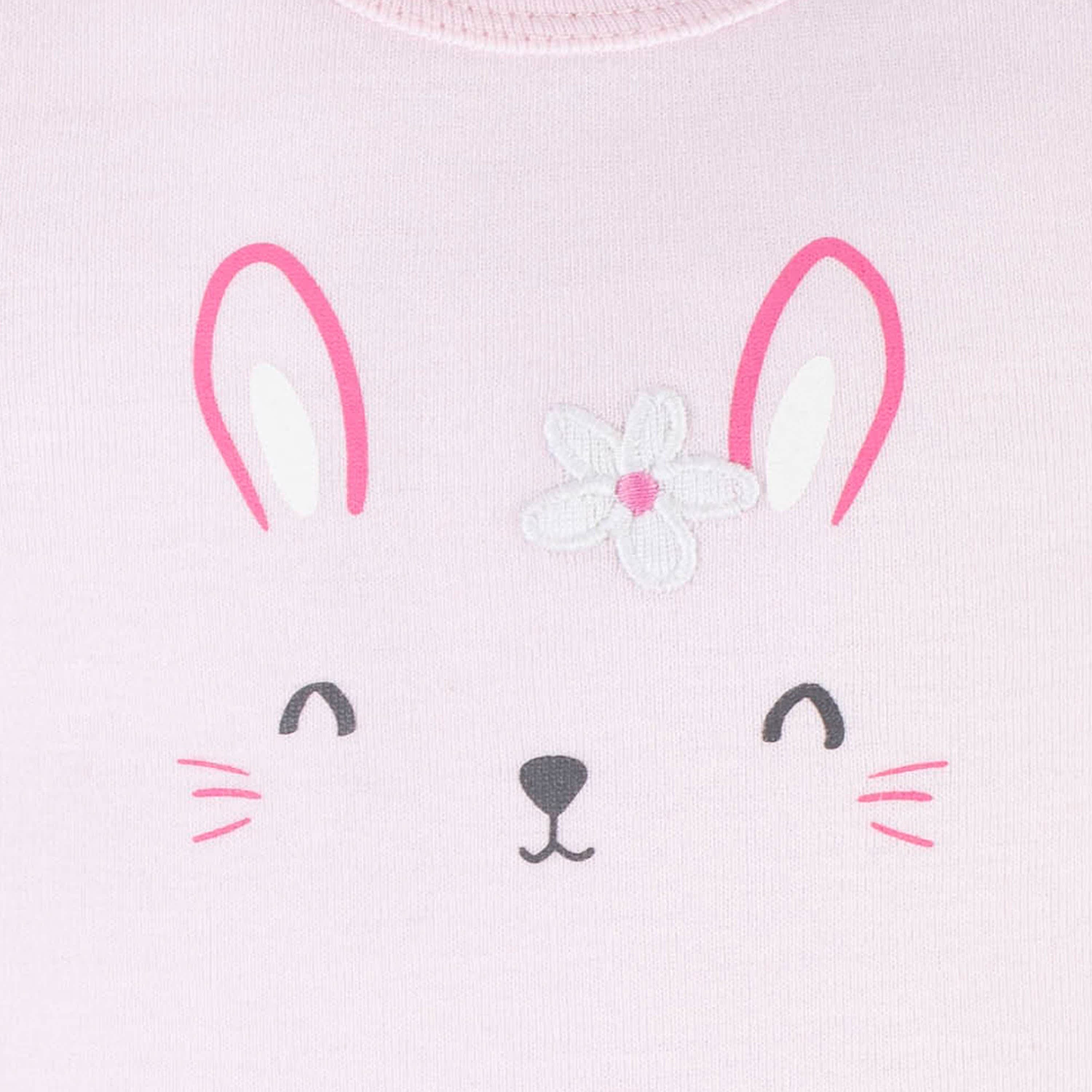 3-Piece Baby Girls Summer Blossom Short Sleeve Onesies Bodysuits & Pants Set