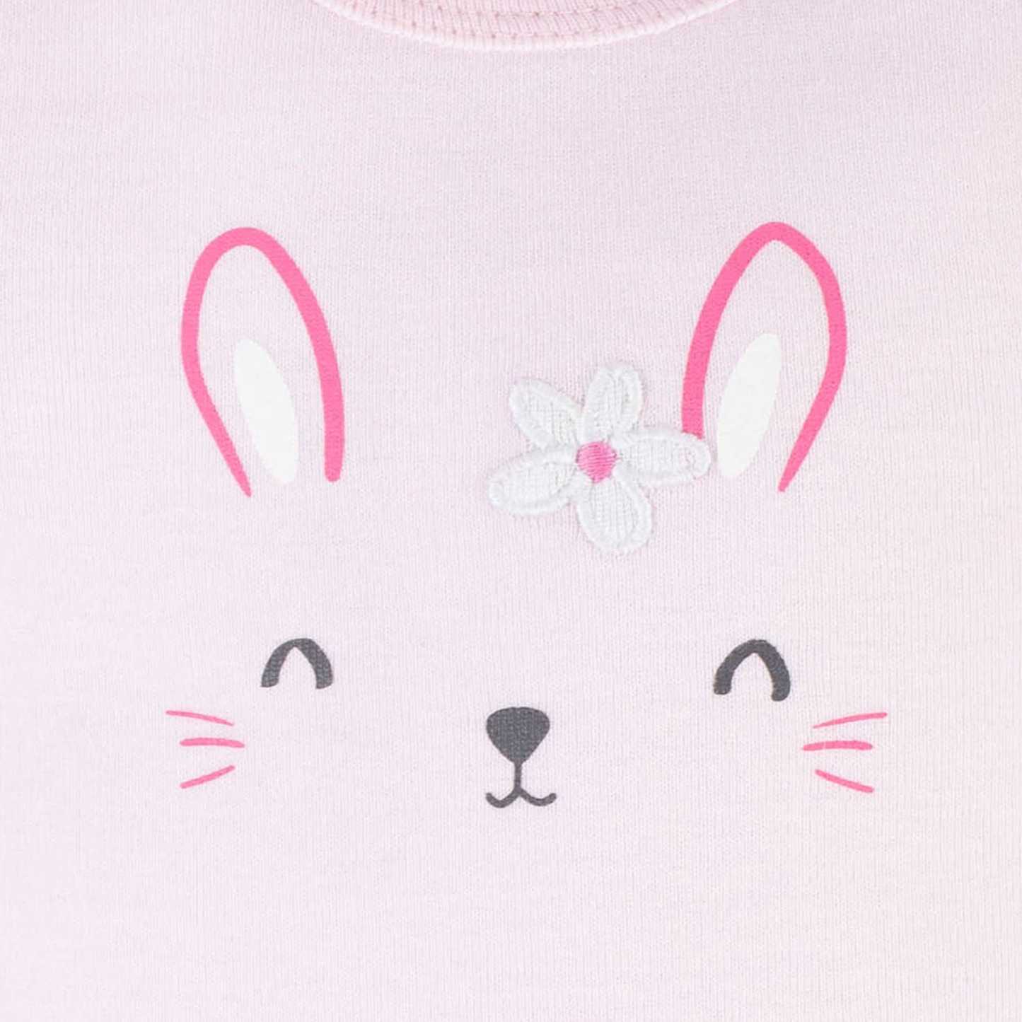 3-Piece Baby Girls Summer Blossom Short Sleeve Onesies Bodysuits & Pants Set