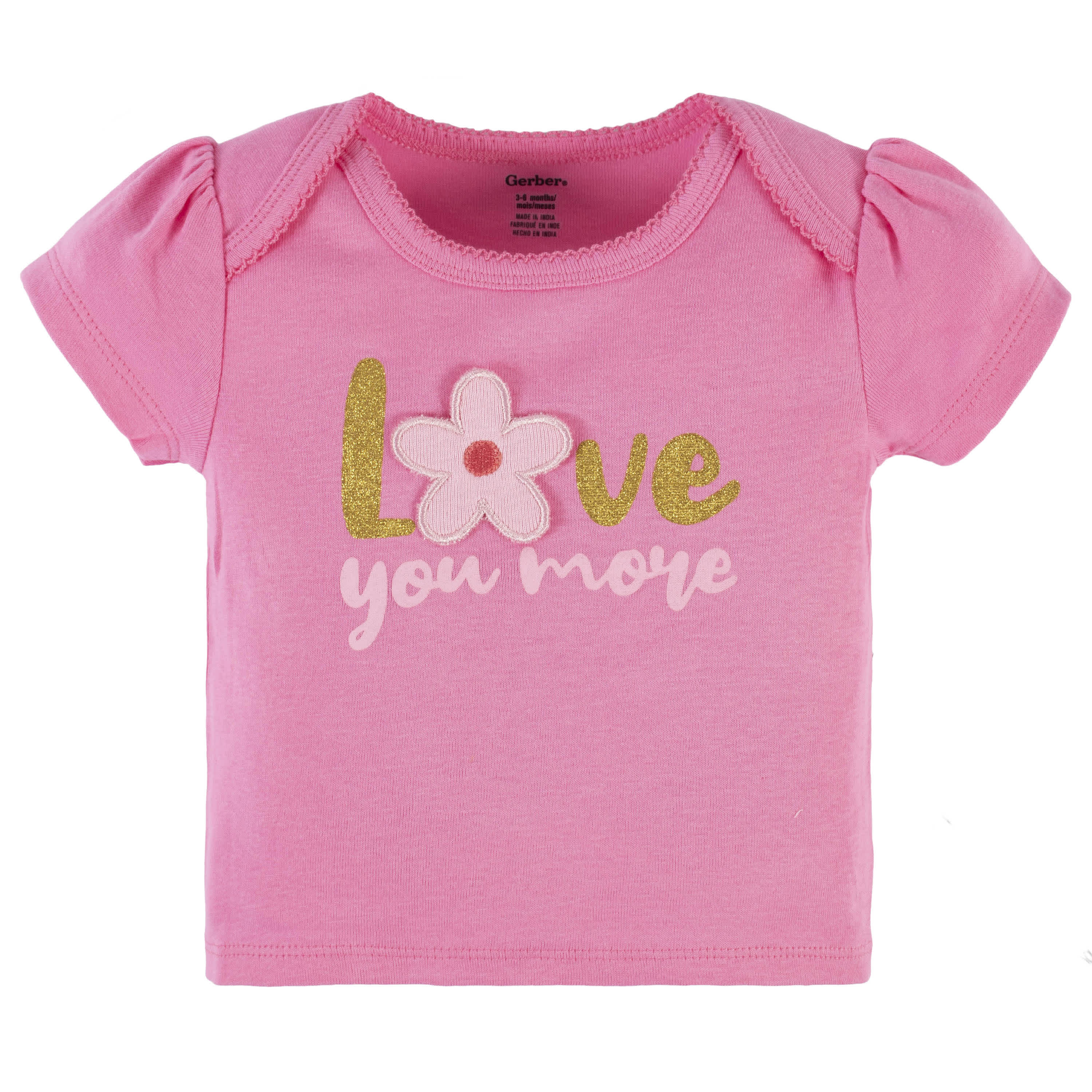 4-Piece Baby Girls Summer Blossom Onesies Bodysuit, Tee, Skort & Pant Set