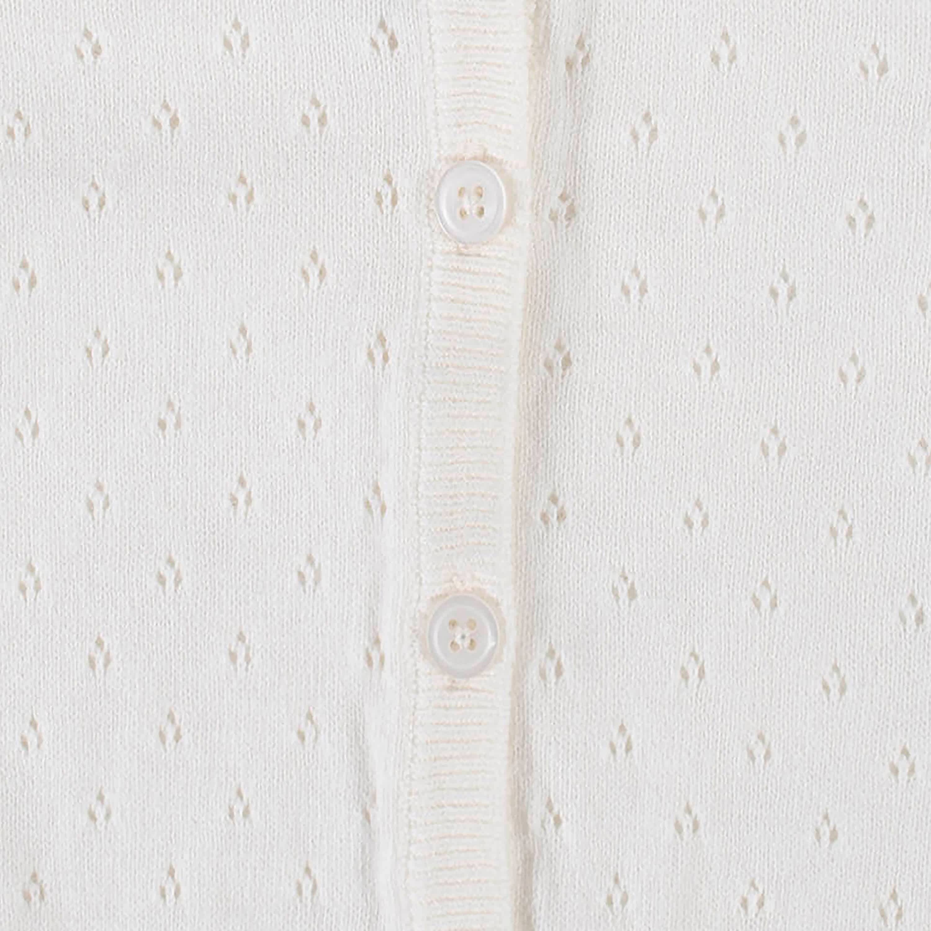 Baby & Toddler Girls White Pointelle Cardigan