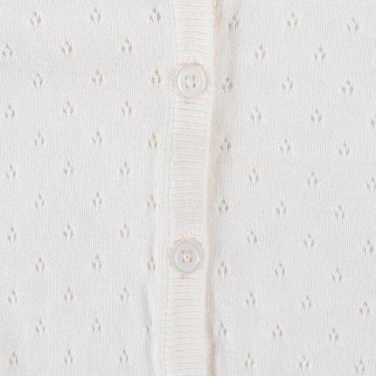 Baby & Toddler Girls White Pointelle Cardigan
