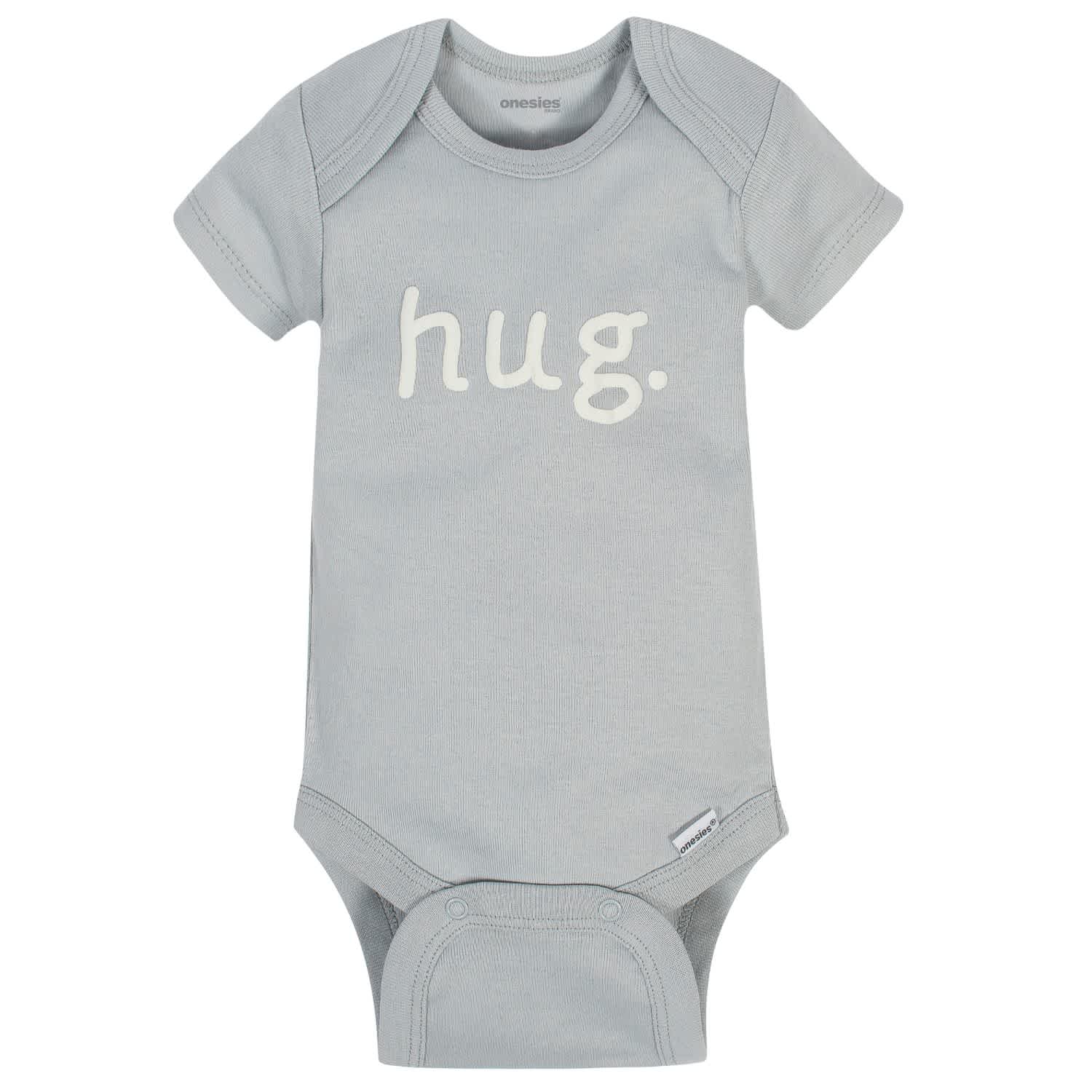8-Pack Baby Neutral Words Onesies Brand Bodysuits