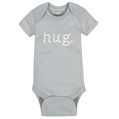8-Pack Baby Neutral Words Onesies Brand Bodysuits