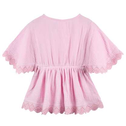 Baby & Toddler Girls Light Pink Woven Kaftan Coverup