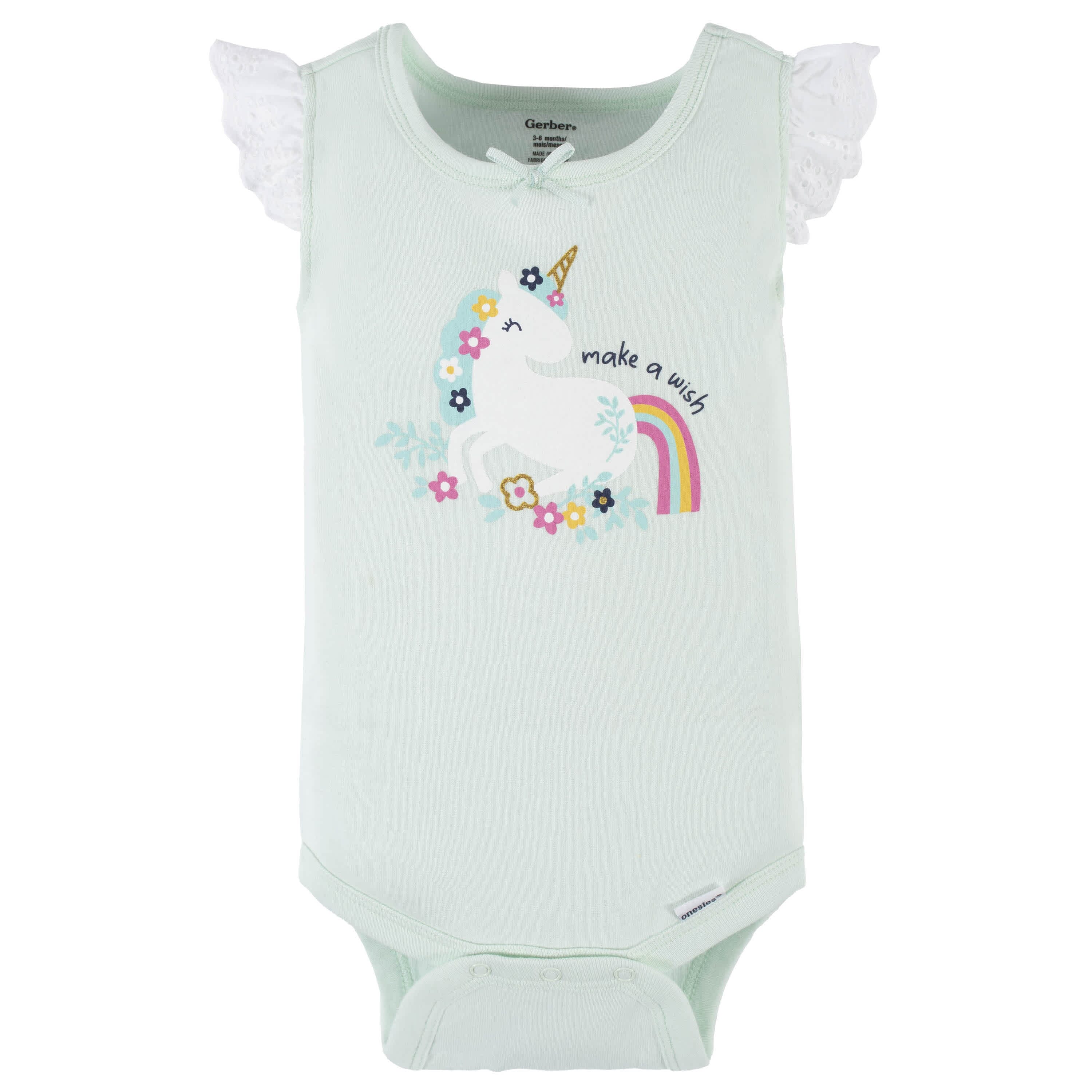 4-Pack Baby Girls Unicorn Tank Onesies Bodysuits