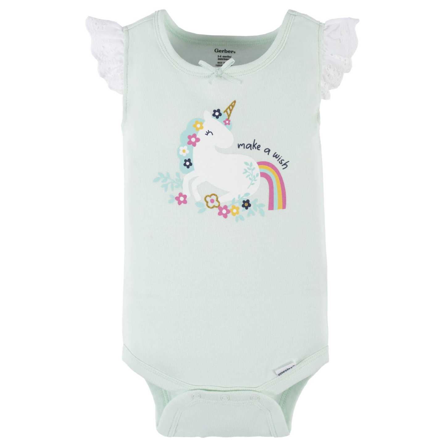4-Pack Baby Girls Unicorn Tank Onesies Bodysuits