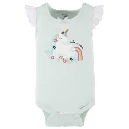 4-Pack Baby Girls Unicorn Tank Onesies Bodysuits