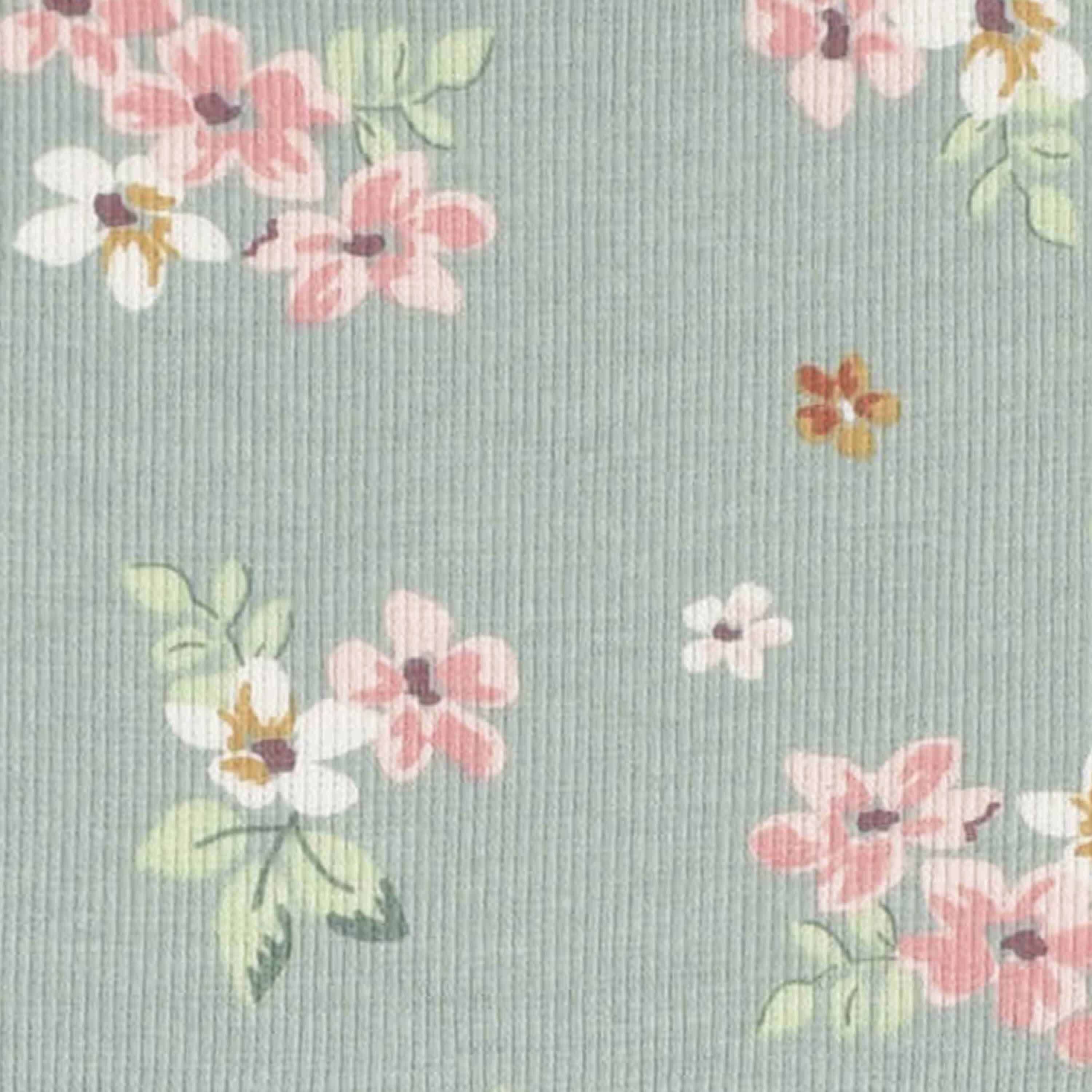 2-Pack Infant & Toddler Girls Mint Floral Long Sleeve Dresses