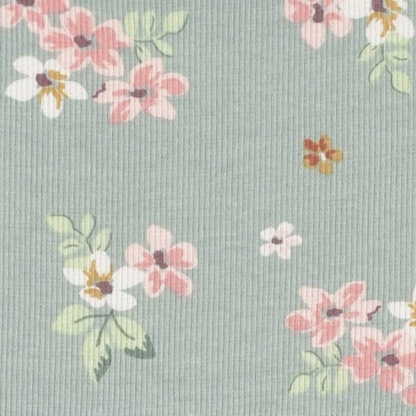 2-Pack Infant & Toddler Girls Mint Floral Long Sleeve Dresses