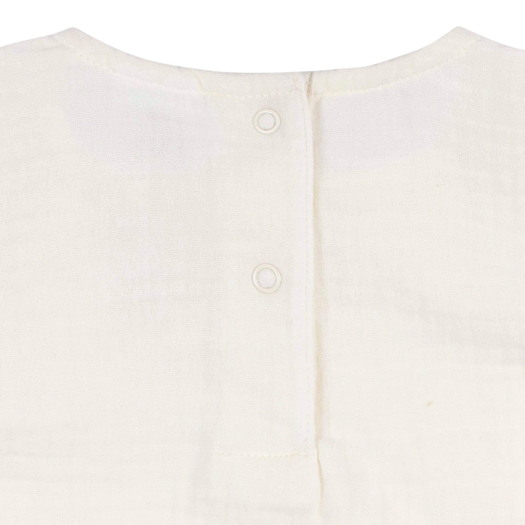 Baby Girls Ivory Gauze Sunsuit Romper