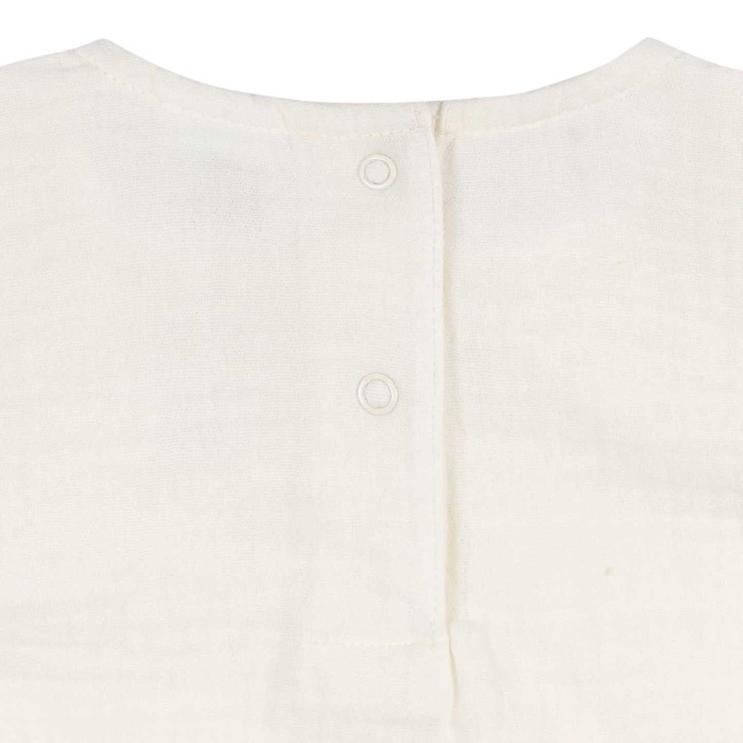 Baby Girls Ivory Gauze Sunsuit Romper