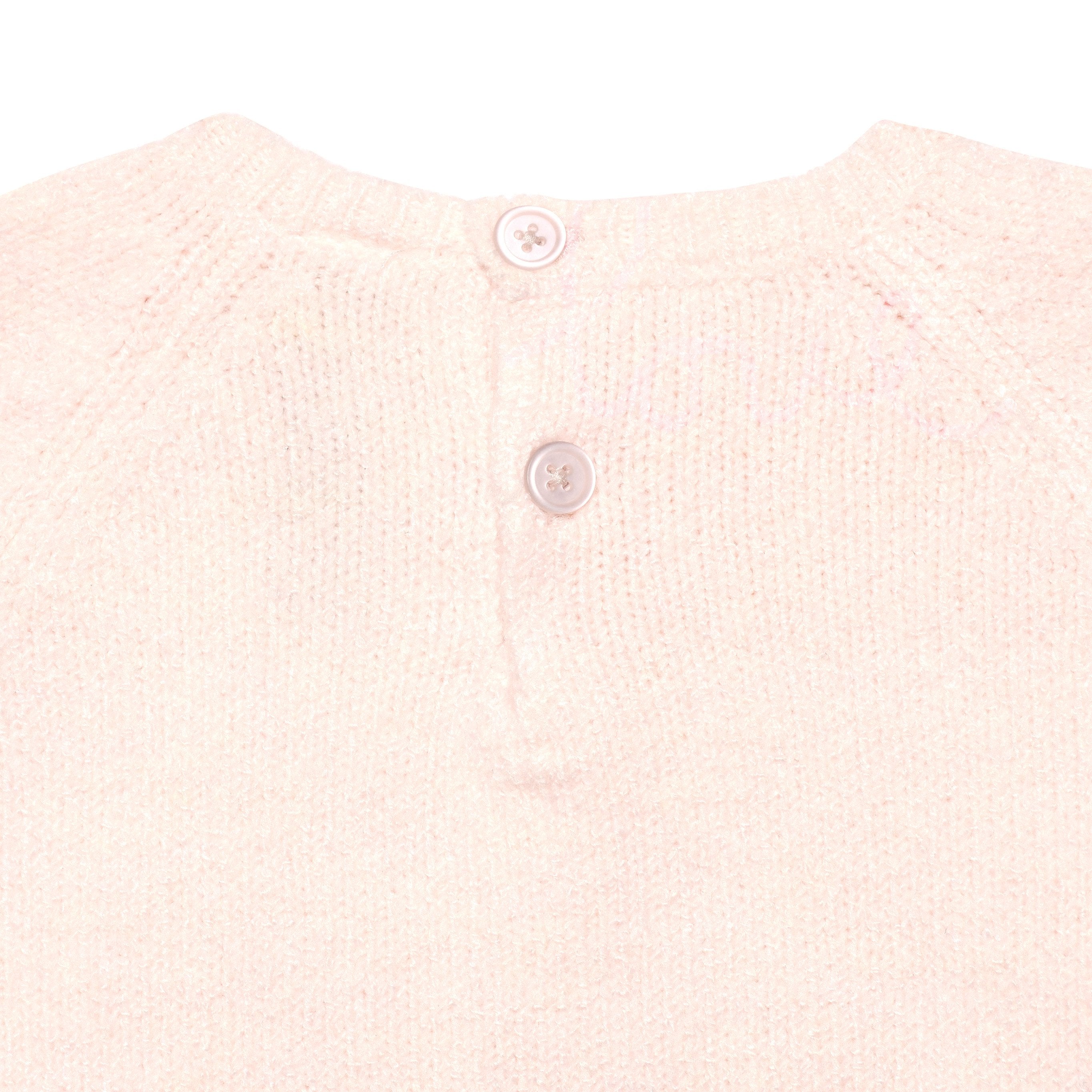 Infant & Toddler Girls Light Pink Sweater With Tulle Trim
