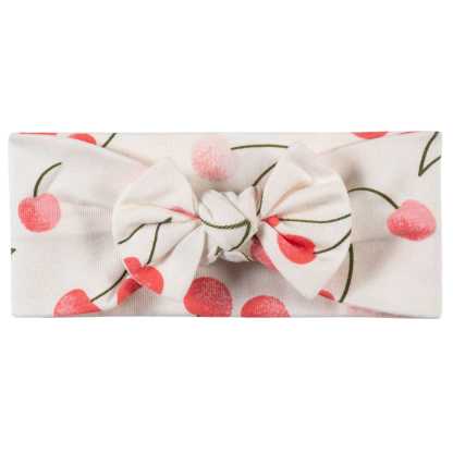 3-Piece Baby & Toddler Girls Cherry Kisses Dress, Diaper Cover & Headband Set
