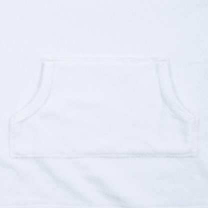 Baby & Toddler Girls White Hooded Kangaroo Pocket Terry Coverup