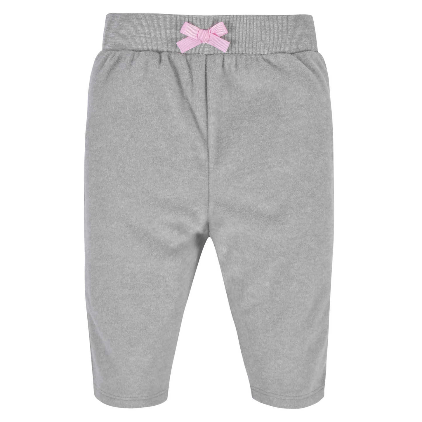 4-Pack Baby Girls Pink, Gray, & Black Microfleece Pants