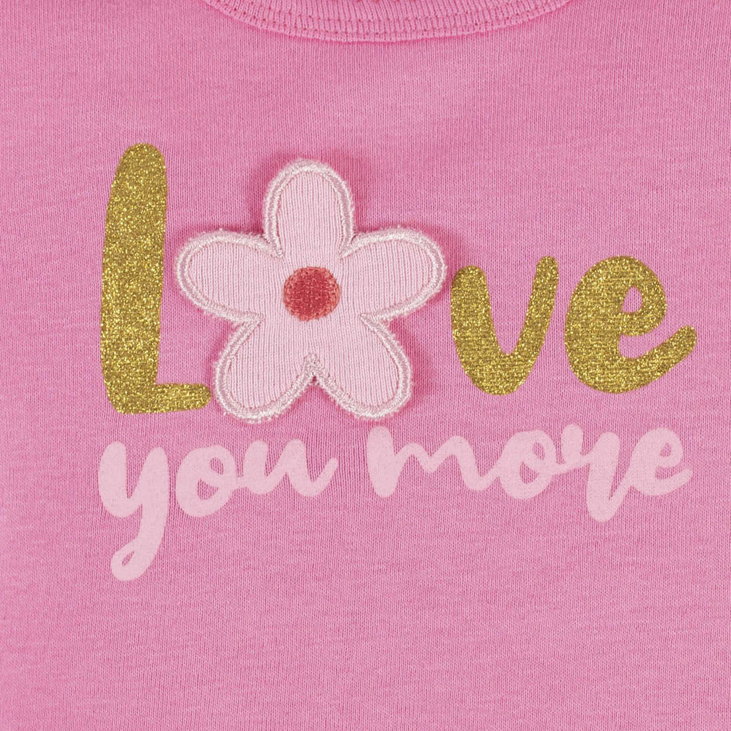 4-Piece Baby Girls Summer Blossom Onesies Bodysuit, Tee, Skort & Pant Set