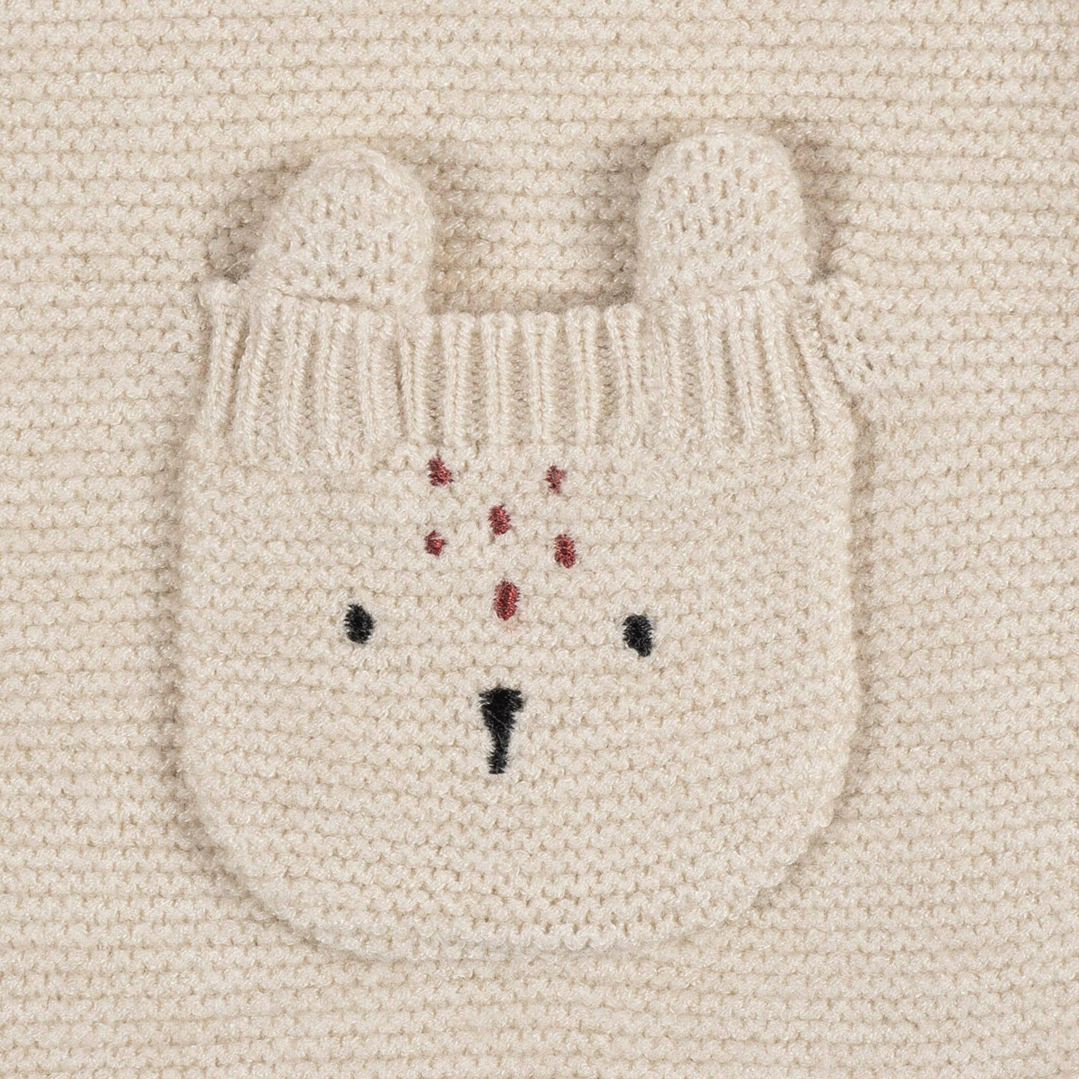 Baby Girls Deer Sweater Knit Romper