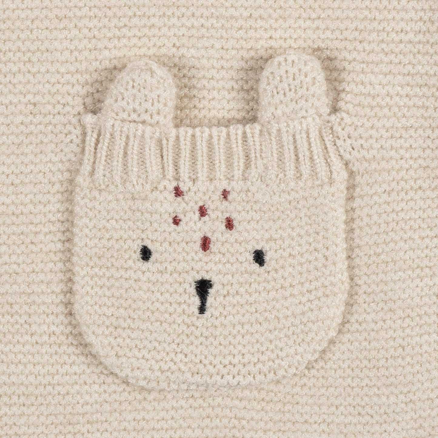 Baby Girls Deer Sweater Knit Romper