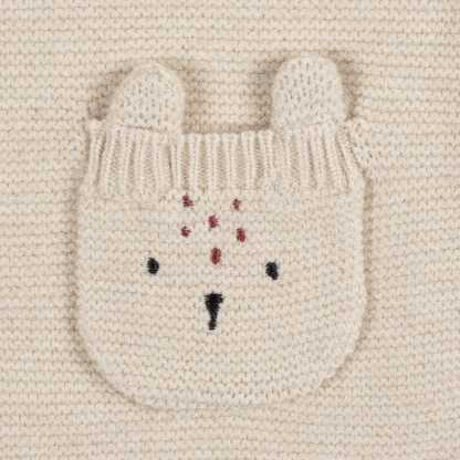 Baby Girls Deer Sweater Knit Romper