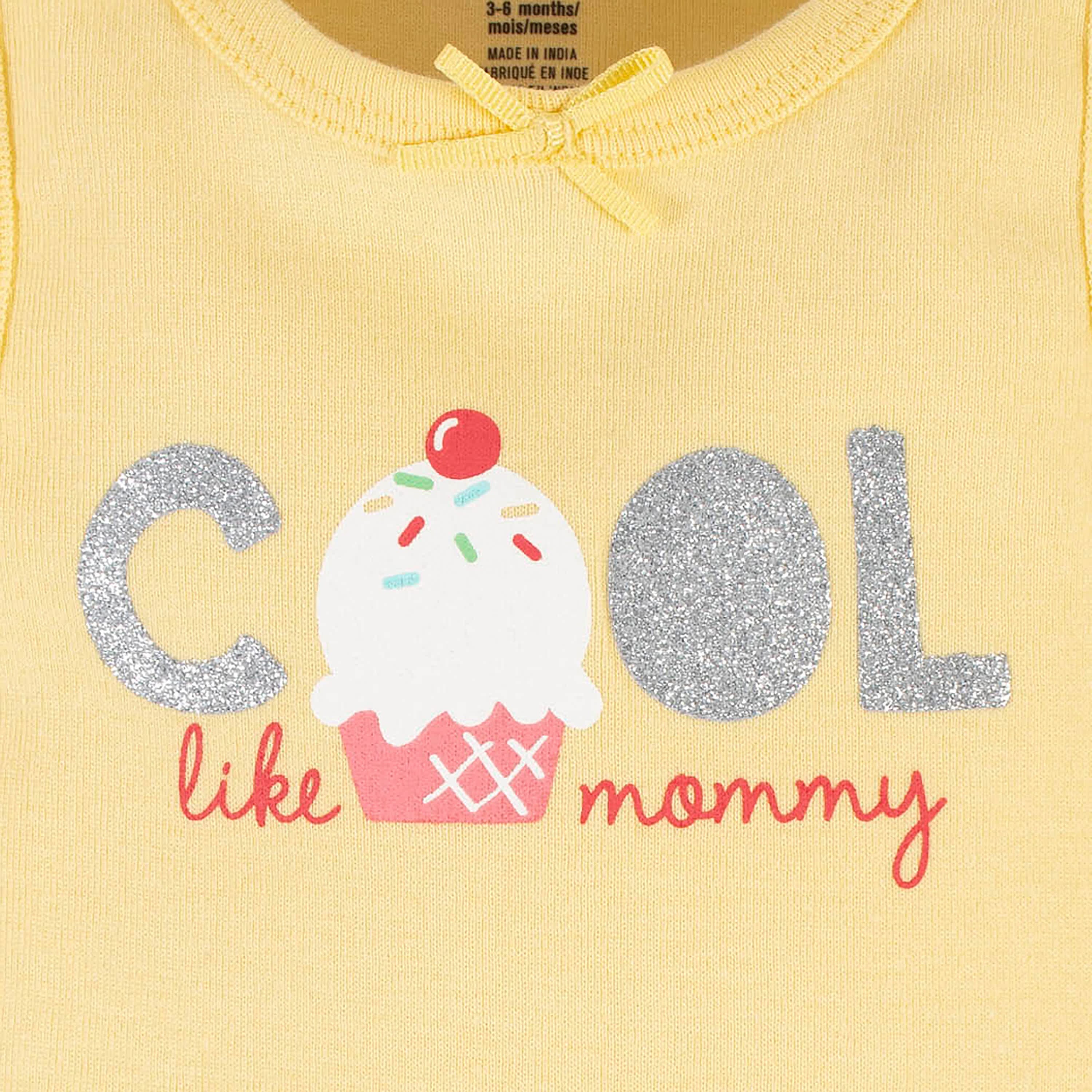 4-Pack Baby Girls Dots Of Rainbows Tank Onesies Bodysuits