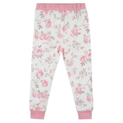 4-Piece Infant & Toddler Girls Roses Snug Fit Pajamas