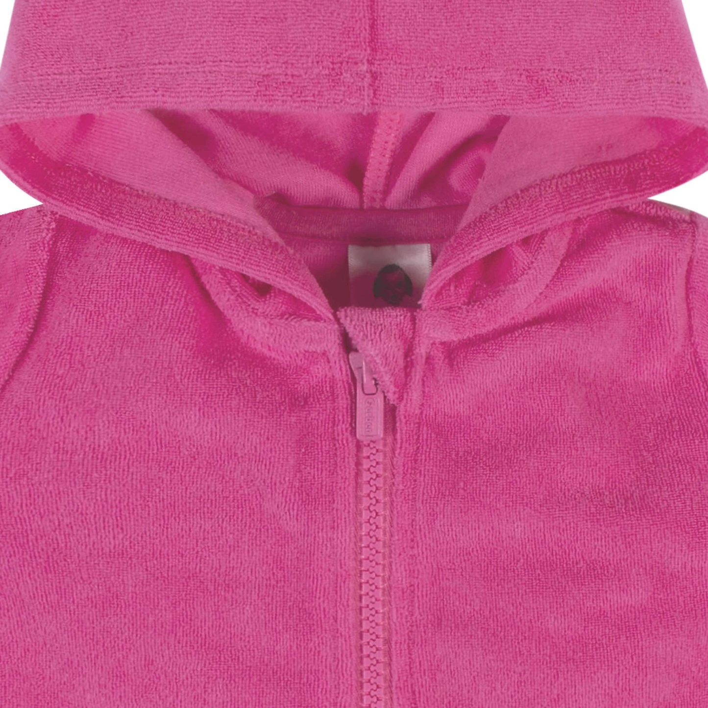 Baby & Toddler Girls Pink Zipper Hoodie Terry Coverup