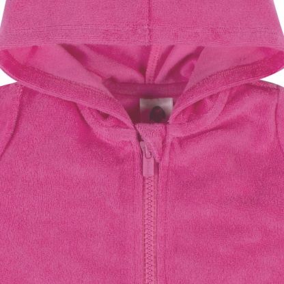 Baby & Toddler Girls Pink Zipper Hoodie Terry Coverup