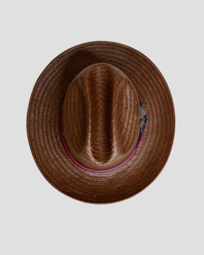 Miller Ranch Fedora Hat - Patriotic Straw