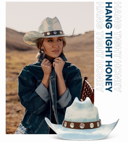 Hang Tight Honey Cowgirl Hat