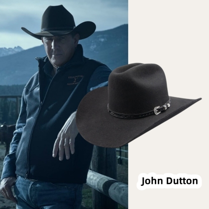 John Dutton 10X Leather Cowboy Hat