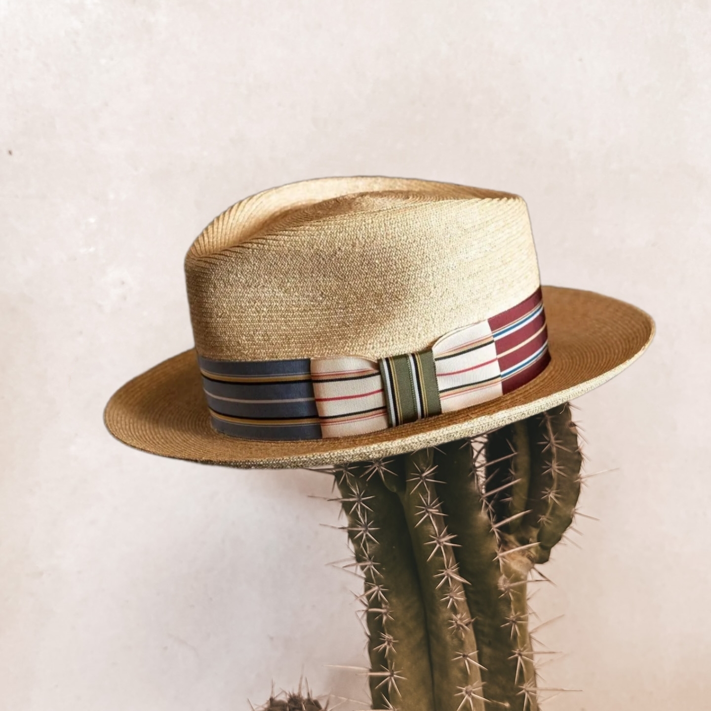 Natural Panama Hat-Ribbons Series