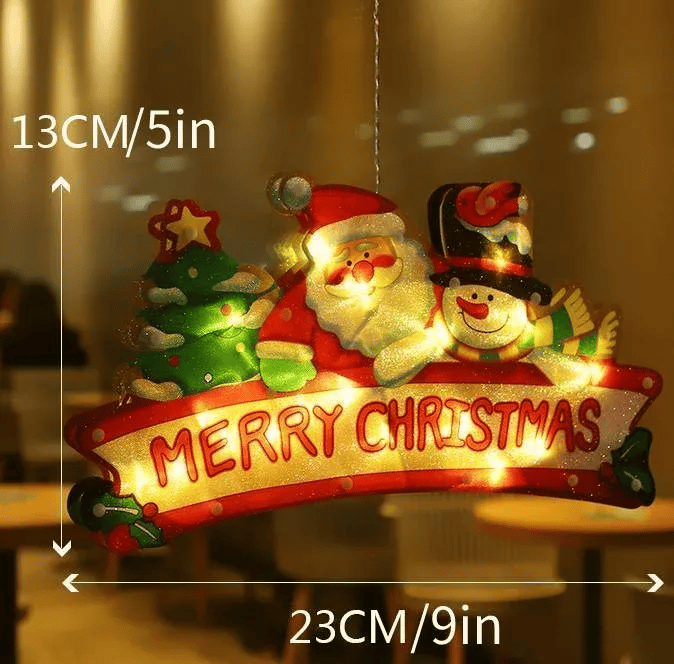 🎄Christmas Window Hanging Lights 🌟