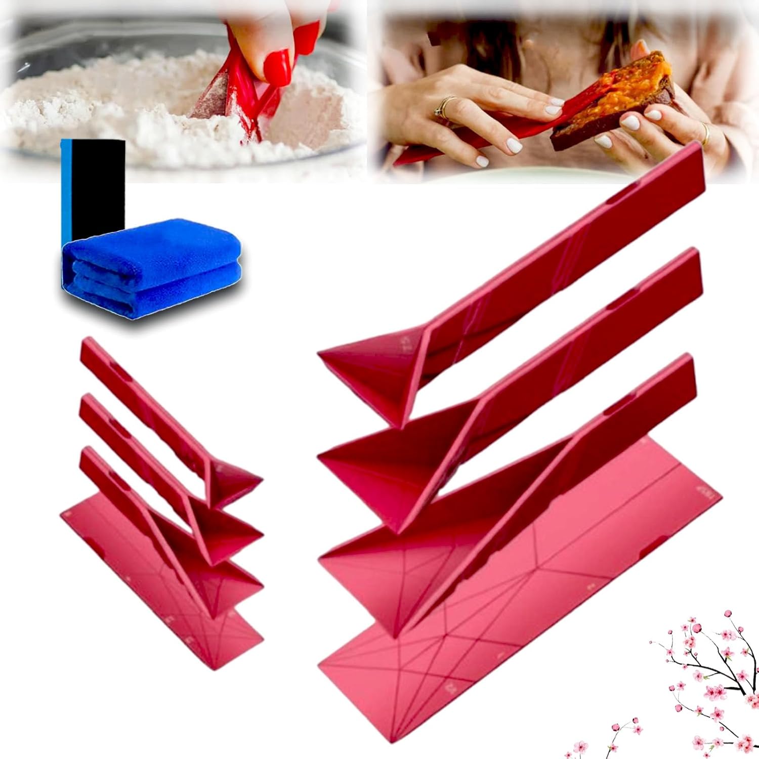 All In One Polygons Flat 3-in-1 Measuring Spoons