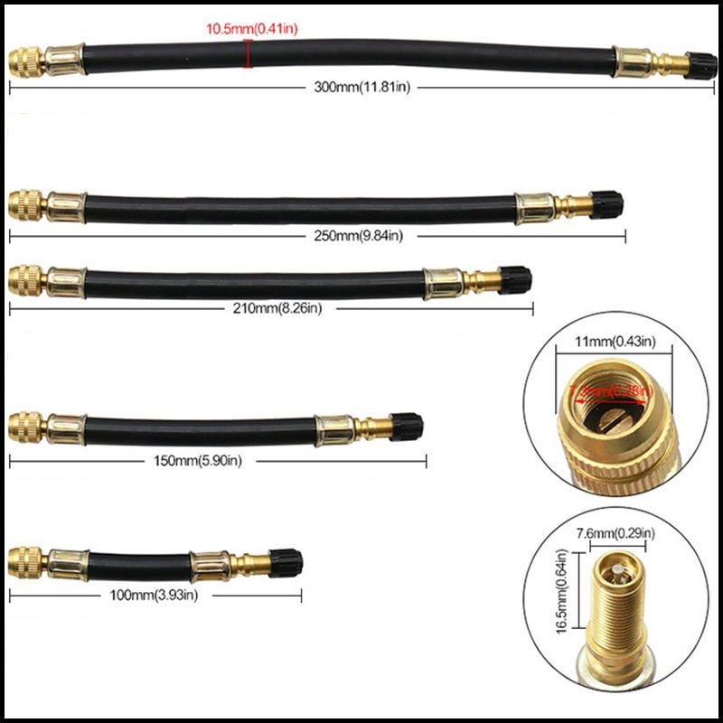 (🔥HOT SALE 49% OFF) 🔥Universal Flexible Tire Valve Extenders for Car, Motorcycle, RV, Truck, Bike, Scooter