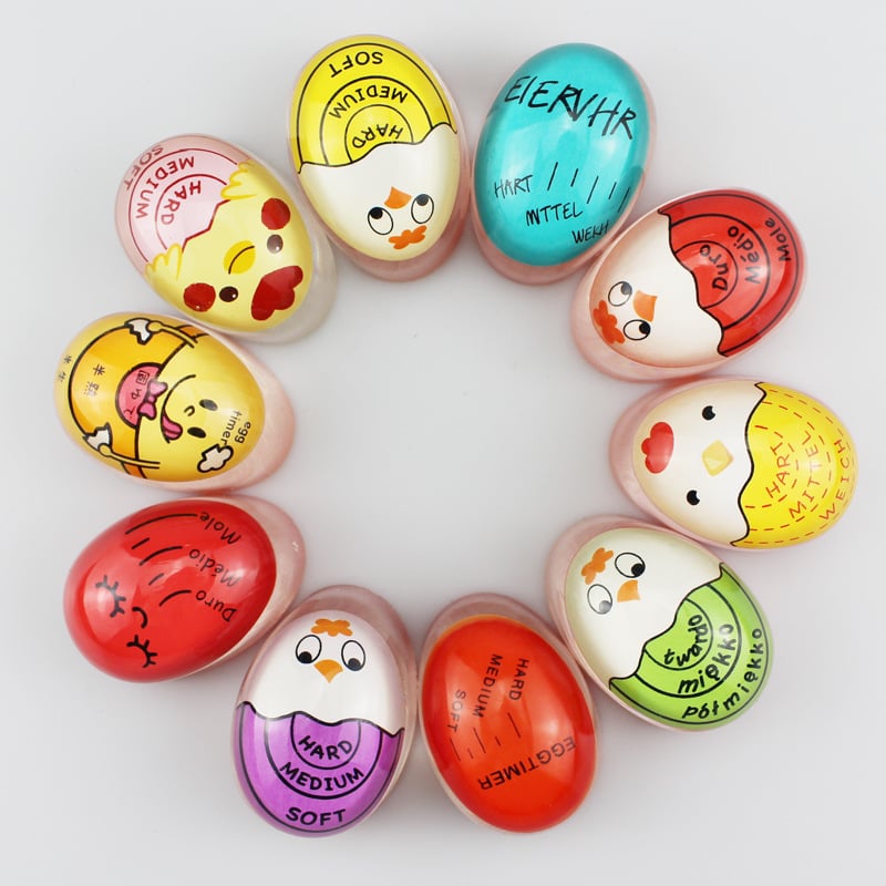 ✨Makes cooking eggs easy and fun-🥚Color Changing Egg Timers✨