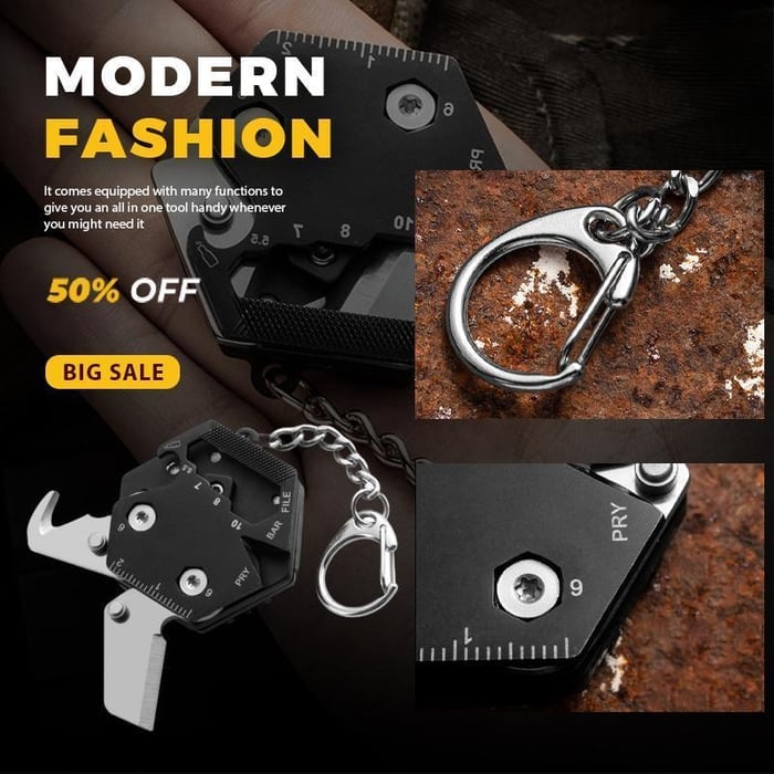 Multifunctional Hexagon Coin Outdoor Tool -✨Buy More Save More