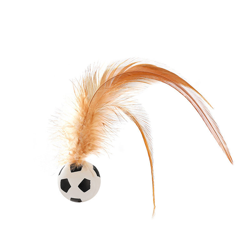 🔥2025 HOT SALE🐱Interactive Cat Bouncy Ball with Feather
