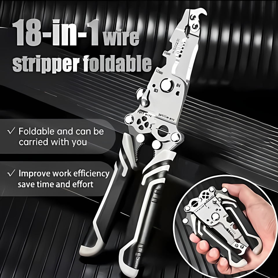 ⚡️🔥⏰LAST DAY 49% PROMOTION🔥⚡️New Upgrade 18-in-1 Multifunctional Folding Pliers
