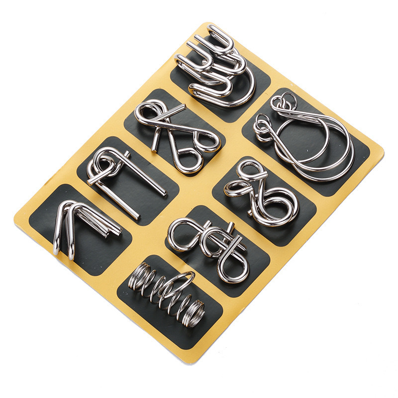 🔥Last Day Promotion 49% OFF-Metal Puzzle Ring,Educational intellectual Toys IQ Toys,Metal Brain teaser Puzzles
