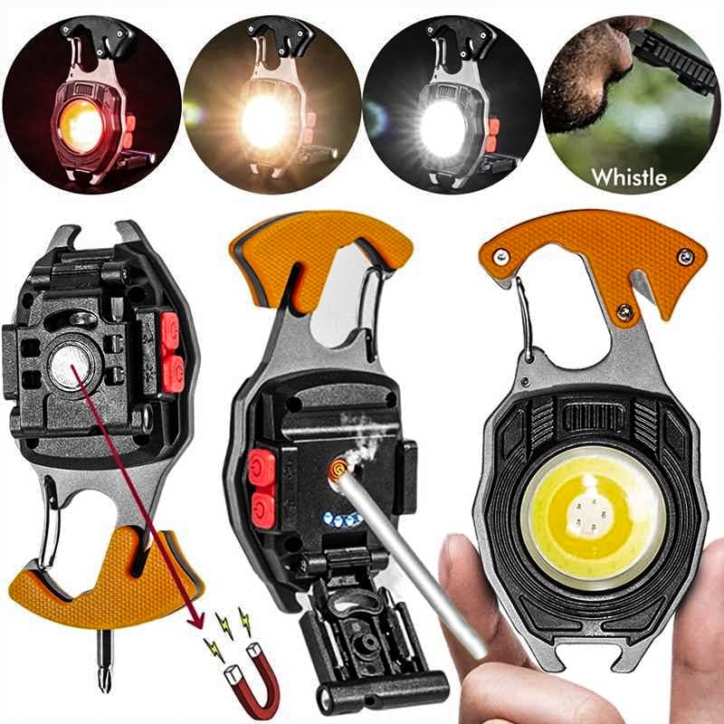 🔥 Powerful Beast Multifunction Keychain Flashlight
