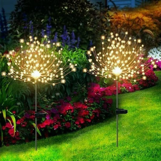 🎄CHRISTMAS SALE 59% OFF 🎁Waterproof Solar Garden Fireworks Lamp