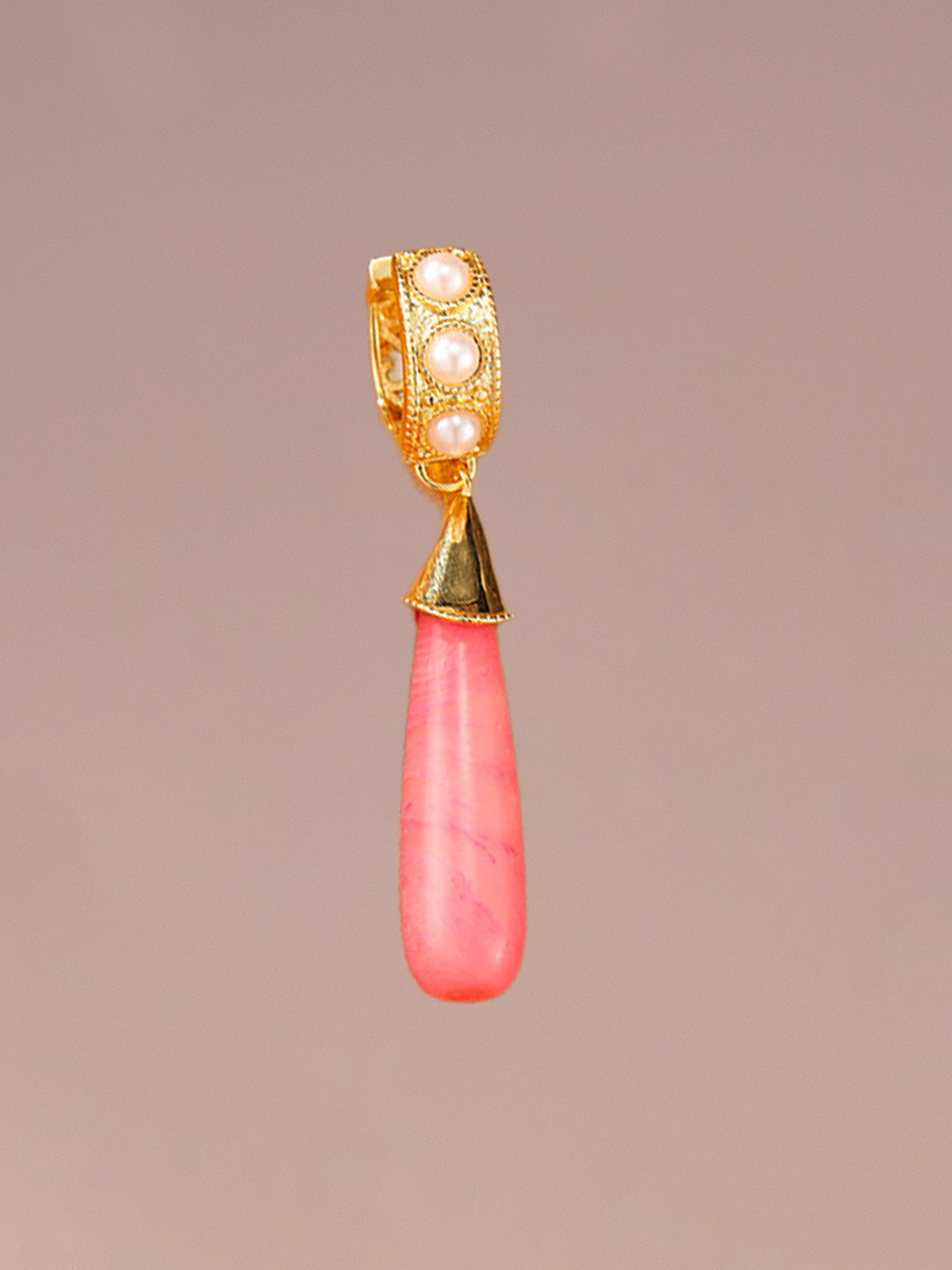 Attentionme®French Watermelon Stone Drop Earrings Anniversary Birthday Christmas Versatile: can be matched with a variety of styles of clothing-Attentionme