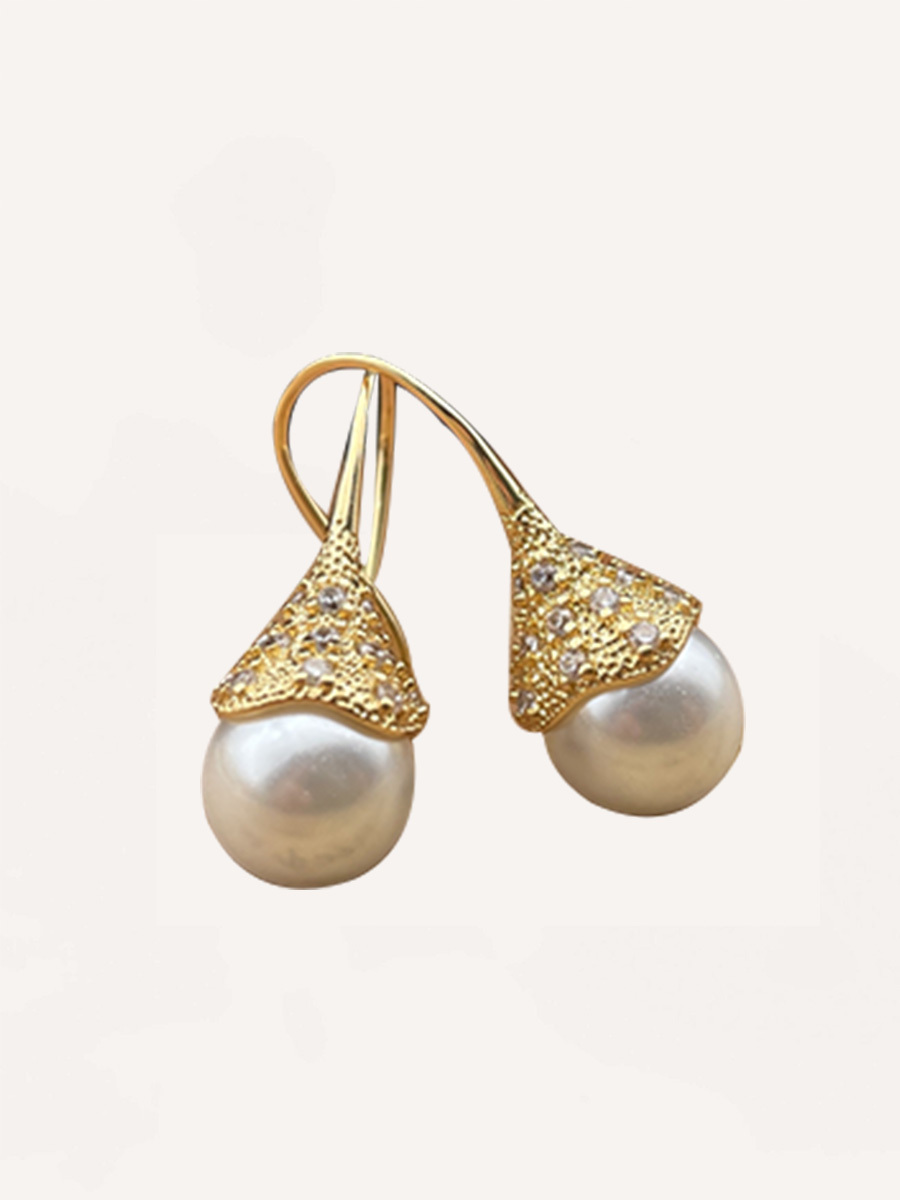 Attentionme®Vintage Teardrop Pearl Earrings For Birthday Party Gift，Christmas, Valentine's Day, 18k Gold,  S925 Sterling Silver-Attentionme