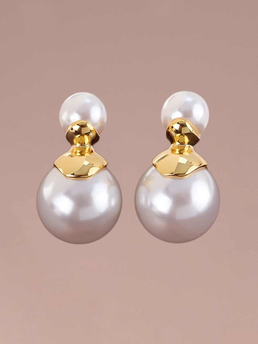 Attentionme®Commuting Snowman Earrings For Birthday Party Gift, 14K Gold Plated S925 Sterling Silver-Attentionme