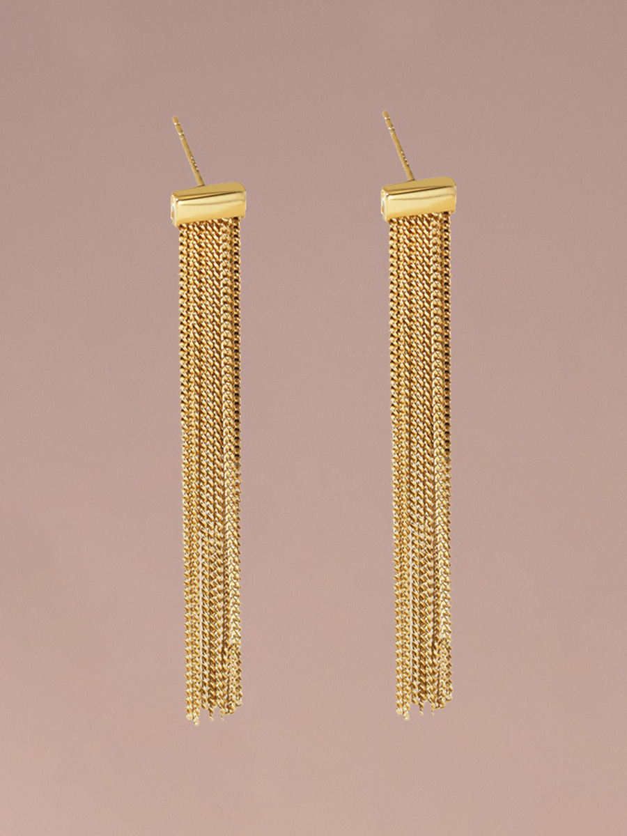 Attentionme®Hypoallergenic Lightweight Light Luxury Tassel Simple Earrings, For Women Teen Girls Valentine Birthday Party Gift-Attentionme