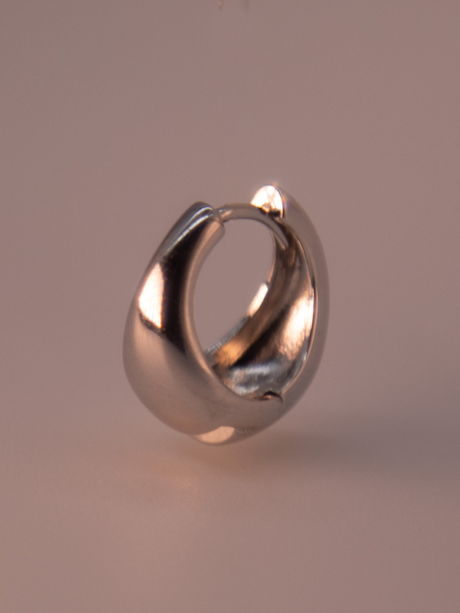 Attentionme®925 Sterling Silver Round Geometric Earrings For Birthdays, Parties.Simple and stylish silver earrings are suitable for women of all ages.-Attentionme